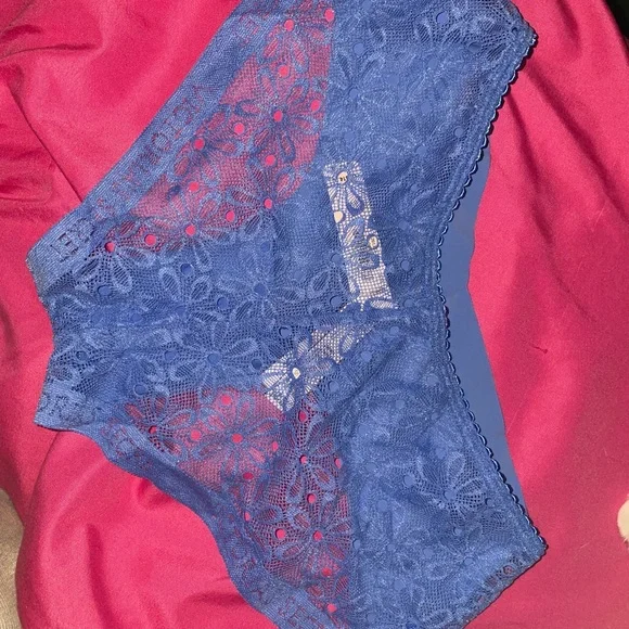 Victoria's Secret Blue Lace Panties Intimates - Picture 2 of 3